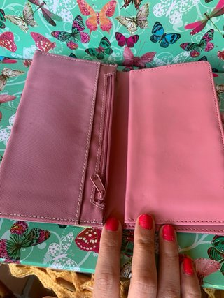 Cartera rosa billetera y monedero