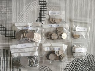 Monedas Extranjeras al peso. 4,2 KG