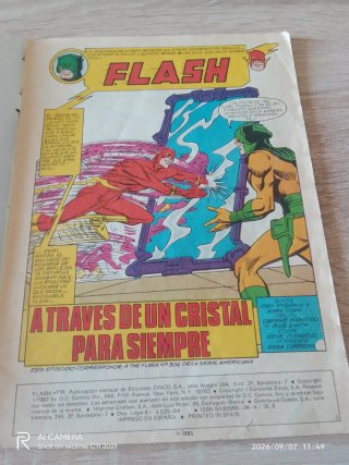 Cómic Flash DC Zinco Antiguo
