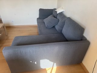 Sofá Cama Chaise Longue Gris Ikea