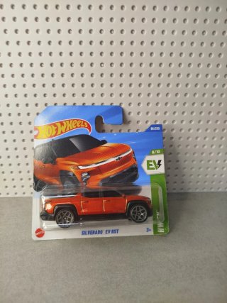 Hotwheels Silverado EV RST Naranja