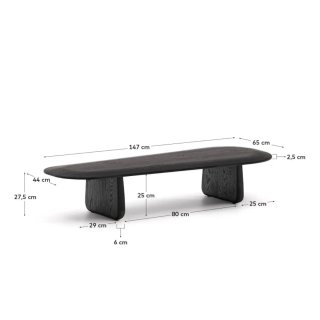 Mesa de centro Pirita Kave Home Negra