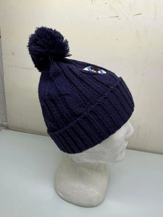 Berretto Sampdoria Blu Pompon Logo