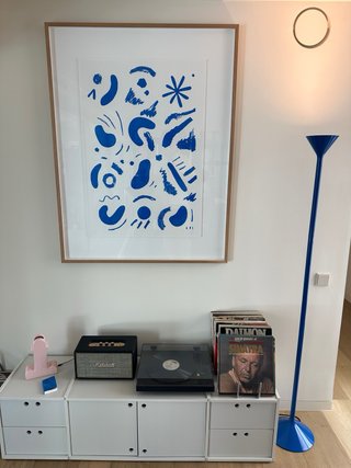 Lámpara de pie azul Ikea PS 2026