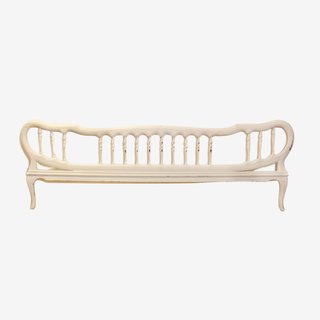 Cabecero de madera blanco