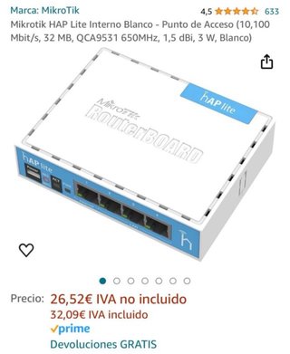 Hap lite mikrotik