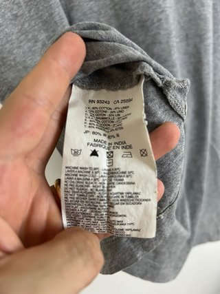 T-shirt Diesel grigia con stampa maschera