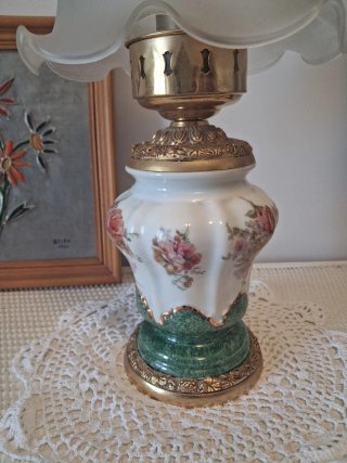 Lámpara de mesa vintage Rocalba