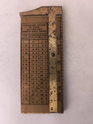 Calibre antiguo inglés Rabone No 1206