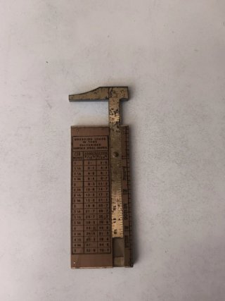 Calibre antiguo inglés Rabone No 1206