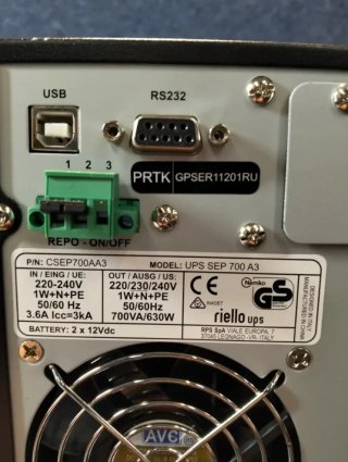 SAI UPS Riello Sentinel Pro SEP700 700VA