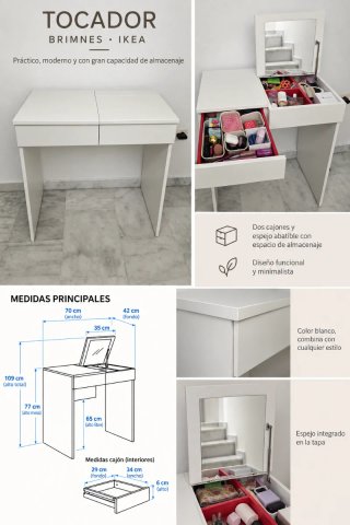 Tocador Brimnes IKEA blanco