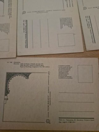 4 Postales Antiguas Granada