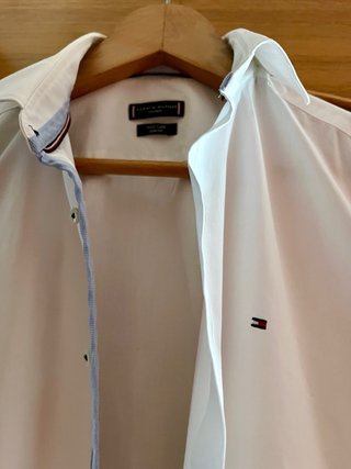 Camisa Tommy Hilfiger Blanca Slim Fit
