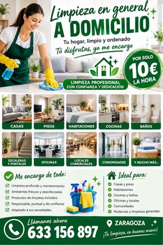 Trabajo de limpieza por horas