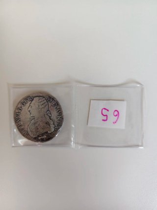 Moneda Luis XVI Francia 1784 Plata