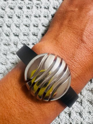 Pulsera Viceroy Negra y Acero