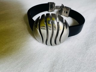 Pulsera Viceroy Negra y Acero