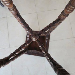 Mesa auxiliar de madera osc