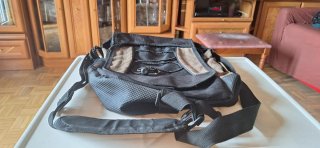 Mochila Negra y Beige