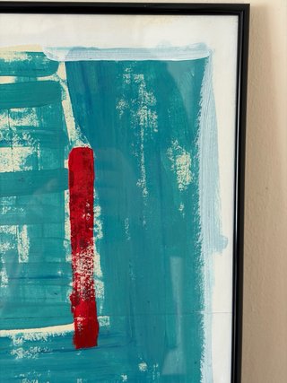 Obra de arte abstracto original en papel
