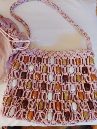 Bolso diseño con Abalorios
