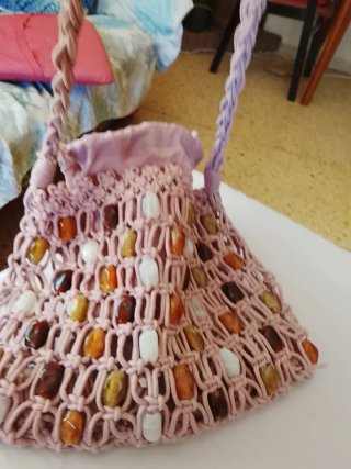 Bolso diseño con Abalorios