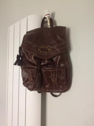 Bolso Mochila36x28 Piel Marrón Chocolate Pikolinos