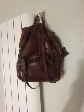 Bolso Mochila36x28 Piel Marrón Chocolate Pikolinos