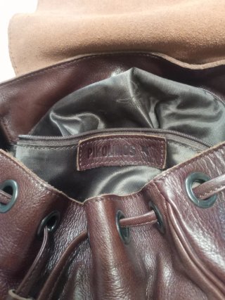 Bolso Mochila36x28 Piel Marrón Chocolate Pikolinos