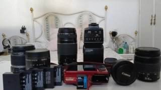 LOTE JOYA Canon EOS M ROJA + 22mm f/2 STM + 75-300