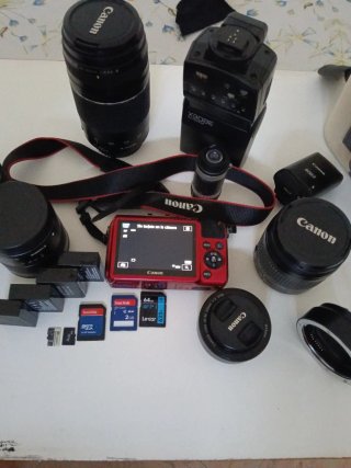 LOTE JOYA Canon EOS M ROJA + 22mm f/2 STM + 75-300