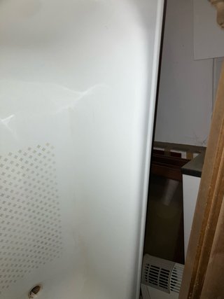 Bañera blanca antideslizante