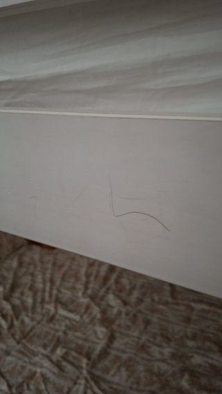 Litera de madera blanca + 2 Colchones