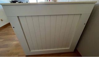 Cama doble blanca con 3 cajones