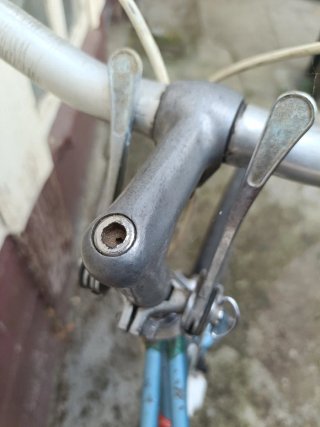 Bicicleta azul vintage