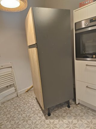 Dos armarios Almacenaje Cocina Madera y Metal