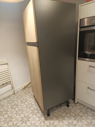 Dos armarios Almacenaje Cocina Madera y Metal