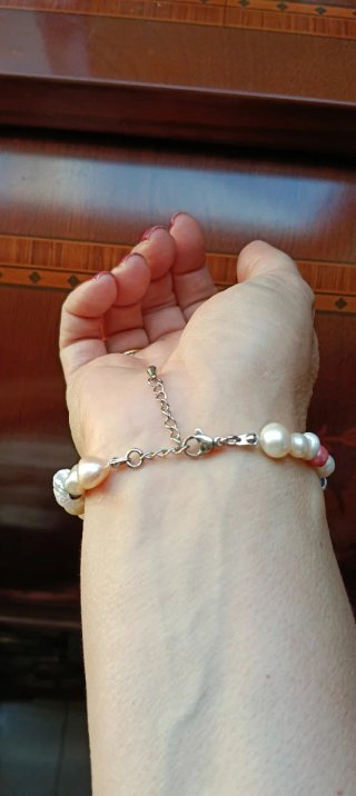 Pulsera Perlas Naturales Barrocas Variadas