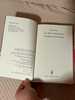 Libro La mia romantica vacanza in Grecia