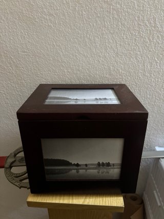 Caja de madera para fotos