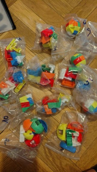 12 figuras de Puzzles 3D Rompecabezas