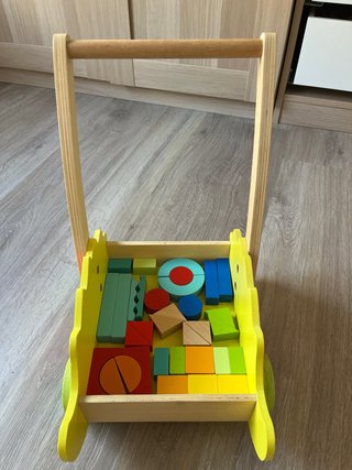 Correpasillos erizo madera con piezas sin estrenar