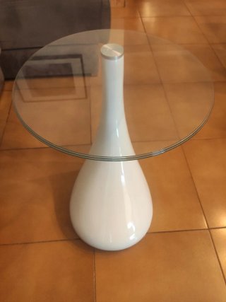Mesa centro cristal diseño moderno