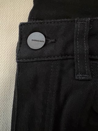 Massimo Dutti Pantalón Recto Negro
