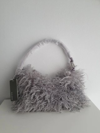 Bolso Parfois efecto pelo gris