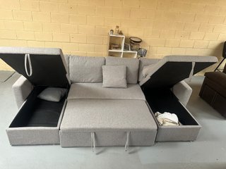 Sofá Cama Gris Chaise Longue