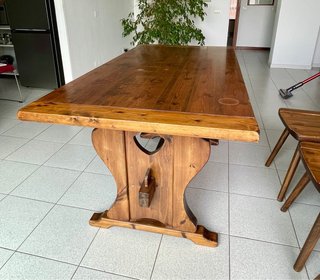 Tavolo fratino in legno con 3 sedie