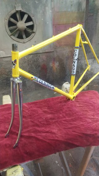 Cuadro Colnago Columbus Amarillo