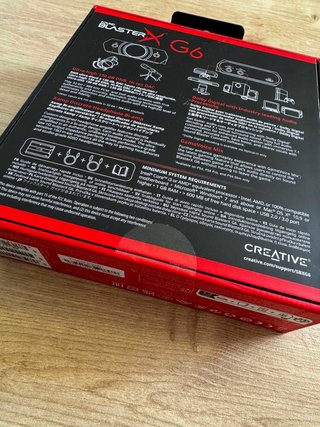 SENZA APRIRE: Creative Sound BlasterX G6 7.1 USB DAC